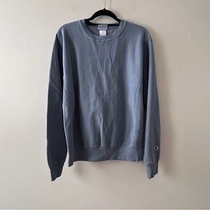 CHAMPION Premium Reverse Weave Retro Crew Neck Sweatshirt Blue Men’s Size medium